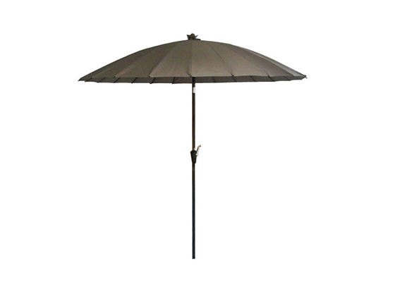 알루미늄 야외 태양 우산, 방수 섬유 유리 스페인식 집의 안뜰 우산형
