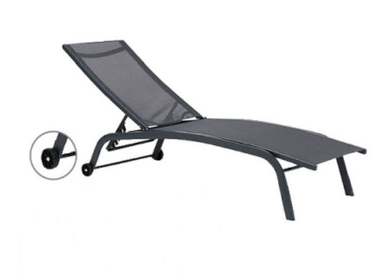 아주 튼튼하 구성 폴드형 태양 평상복 조정할 수 있는 해변 라운지 의자
