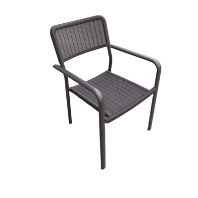 정원 플라스틱 좌석 83.5cm 금속 더미 의자 옥외 가구