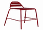 매뉴얼 야외 정원 옥외테라스 철제 의자 주문 제작된 19 밀리미터 강관