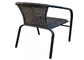 대중음식점 안뜰 정원 작은 술집을 위한 등나무 의자를 겹쳐 쌓이는 옥외 강철