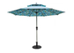 태양 보호 2.5 Ｍ 야외 우산, 알루미늄 폴리에스테르 정원 선 쉐이드 파라솔