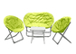 다중-컬러 접힌 스페인식 집 안뜰 테이블과 의자들, 의자 세트 인체 공학 달